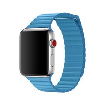 비쉐르 물결 헤이드 애플워치 5 실리콘 밴드 스트랩 44mm, 스카이, 1개