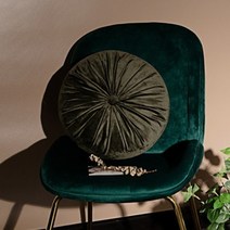 플로우 리빙 바로크 벨벳 쿠션, 카키