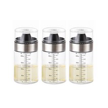 무디타 원형 글라스 오일소스병 심플형, 250ml, 3개