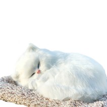 미니형 숯먹는 고양이 차량용 탈취용품 화이트양이, 1개입, 1개