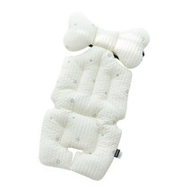마롤로뜨 100수 누빔 자수 유모차 라이너 시트, 아이보리(멜로스타), 1개