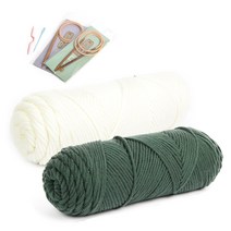 브랜드얀 코튼롤 커플 너음목도리 DIY 패키지 세트, 1세트, B(03번, 63번)