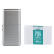 비움 심플 인테리어 원터치휴지통 16L + 착한 리필 봉투 세트, 그레이, 1세트