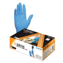 크린가드 G10 니트릴 도톰형 글로브 대형 L 블루, 100매입, 1개
