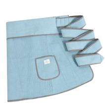 이지베이비 빈티지 수제 누빔 5부 포대기, 블루