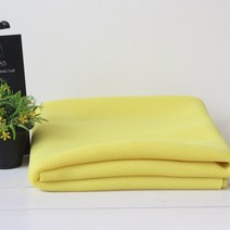 대성섬유 3D 통풍에어매쉬 원단, 노랑