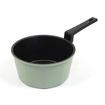키친아트 모던그린 IH 프리미엄 소스팬, 16cm, 외장(그린) + 내장(블랙) + 손잡이(블랙)