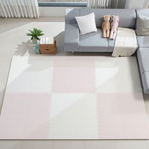 따사룸 더이쁨 EVA 퍼즐 놀이방매트 B타입 4p, 벚꽃 핑크