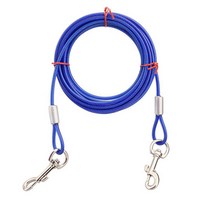 대형견 리드줄 롱와이어 5mm, 블루