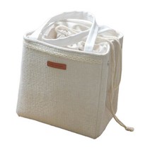 청년리빙 라탄 보냉 보온백, 화이트