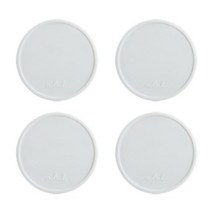 에이드엘 써클 실리콘 컵받침 4p, 화이트