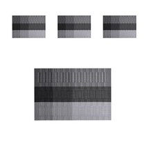 빈테리어 모던 PVC 테이블 매트 4p, 07, 30 x 45 cm