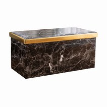 대리석 무늬 수납 스툴 60 x 35 x 35 cm, TYPE05