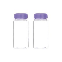 보틀트리 마이보틀 무지 미니 페트 보틀 2p, 퍼플, 350ml