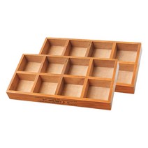 8칸 우드 보관 트레이, 2개
