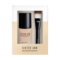 씨스터앤 리얼 모이스처 파운데이션 30ml + 파운데이션 브러쉬, 21호, 1개