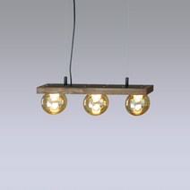 LED 원형 3p 펜던트 식탁등 BK242 15W, 3000K