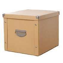 마켓에이 북유럽감성 조립식 다용도 수납함 44 x 31.3 x 21.7 cm, 카멜, 1개