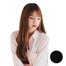 픽앤웨어 똑딱이 붙임머리 피스 C컬펌 M, 블랙, 1개