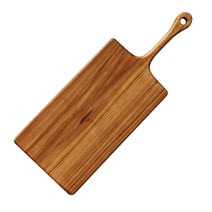 아카시아 티크 손잡이 플레이트 통도마, 혼합색상