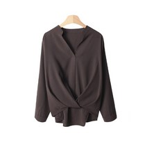 린다샵 레파디 셔링 랩 블라우스 BL3794K0C