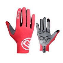 지요 휴대폰 터치 라이딩 긴장갑 양손착용 S02, 빨강