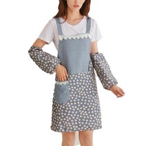 싱그러운 꽃무늬 앞치마, TYPE08, 1개