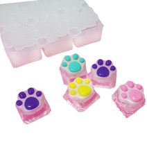실리콘 냥이 발바닥 키 캡 몰드 6구
