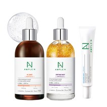코리아나 앰플엔 펩타이드샷 앰플 대용량 100ml + VC샷 앰플 대용량 100ml + 히알루론샷 크림, 1세트