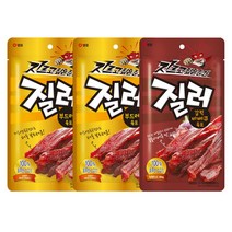질러 부드러운 육포 70g x 2p + 갈릭바베큐 육포 70g, 1세트