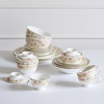 노조미 식기 4인 홈세트 30p, 혼합색상, 10종