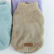 싱글멍글 강아지 뽀그리 후리스 아우터, beige