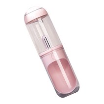 냥이즈멍 강아지 휴대용 필터 물통, 핑크, 1개