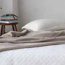 린즈홈 마이크로 모달 와플 이불, 베이지