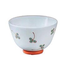 경덕진 분채 세잎클로버 찻잔, 레드 + 그린 + 화이트, 1개