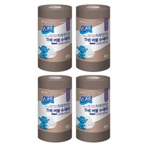 스카트 THE 버블 수세미 와이드 45p, 브라운, 4개