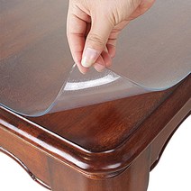 투명 PVC 테이블 보호 커버 1mm, B, 90 x 90 cm