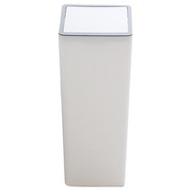 심플 스퀘어 스윙 휴지통 10L, 화이트, 1개