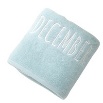 탑시가 TCR 12월 레터링 대형 목욕타월 420g 면사, 민트, 1개