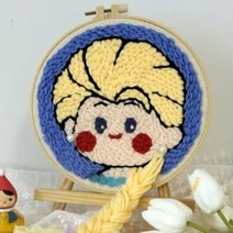 생활의지혜 펀치니들 프랑스 자수 만들기 재료 세트, 1세트, 62 긴머리공주