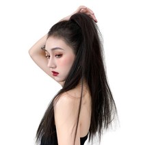 하이유니 긴생머리 포니테일 가발 60cm, 라이트브라운, 1개