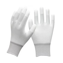 손가락 코팅장갑 대 2p, 화이트, 10개