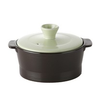 네오플램 내열자기 무균열 뚝배기 라이트그린, 1개, 15cm