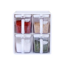 니드코 초이스 양념통 2단 4p 세트 아이보리, 1세트, 양념통 4p