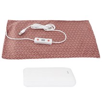 아쿠아카본 USB 황토찜질패드 핑크 + 10000mAh 보조배터리, JC2001-5V2A-H