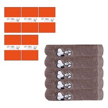 송월타월 스누피 베이직 수건 + 케이스 + 칠순 팔순띠지 D타입 500 x 70 mm 세트, 진회색(수건), 랜덤발송(케이스), 5세트