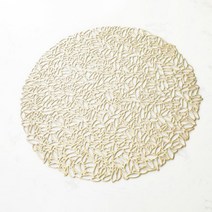디지티 엘레강스 원형 테이블매트 4p, 골드, 38cm