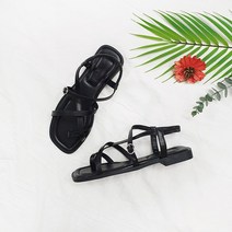 디아 여성용 엄지 쪼리 크로스 스트랩 밴딩 샌들 2cm