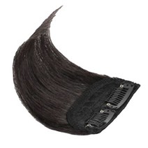 아고다컴퍼니 헤어뽕 미니가발 볼륨 인모 숱적음 부분가발, 1B 자연검정, 1개
