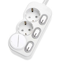 에코파워탭 LED 개별 절전 멀티탭 3구 EPM-L203, 4.5m, 1개